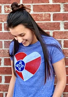 Rally Wichita Blue Flag Short Sleeve Fashion T Shirt