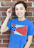 Rally Wichita Blue Flag Short Sleeve Fashion T Shirt