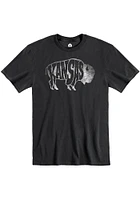 Rally Kansas Black Buffalo Short Sleeve T Shirt