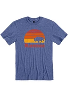 Kansas Blue Sunset Icon Short Sleeve Fashion T Shirt