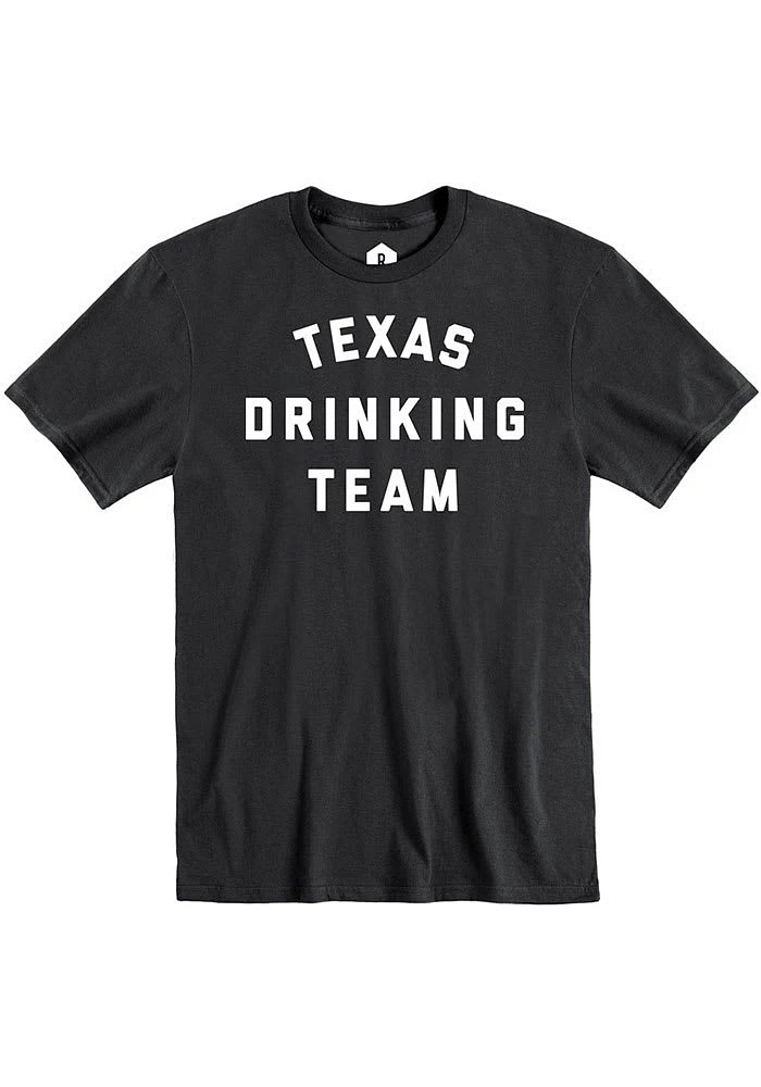 Rally Texas Black Drinking Team Short Sleeve T Shirt