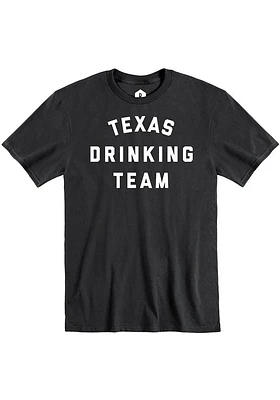 Rally Texas Black Drinking Team Short Sleeve T Shirt
