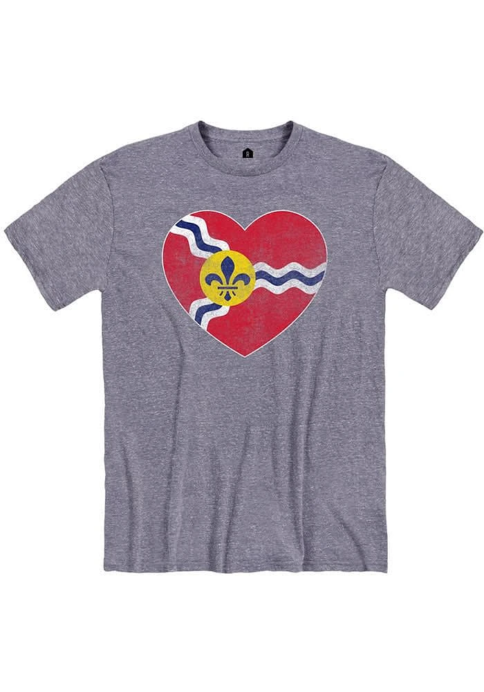 St Louis Navy Blue Flag Short Sleeve Fashion T Shirt
