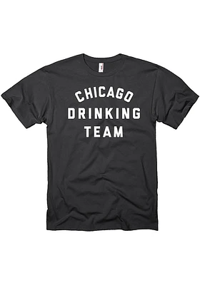 Chicago Black Drinking Team Short Sleeve T Shirt