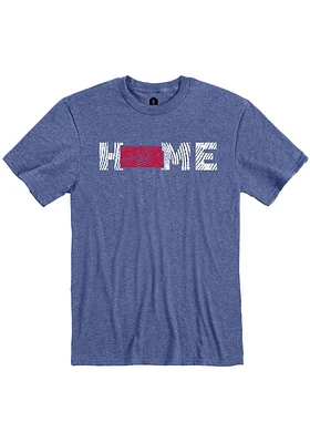 Rally Kansas Blue Wood Grain Home Short Sleeve Fashion T Shirt