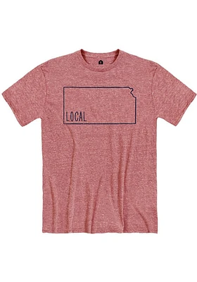 Rally Kansas Red State Local Short Sleeve Fashion T Shirt