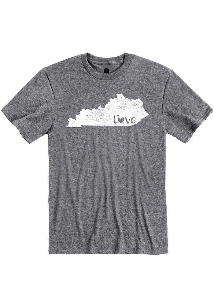Kentucky State Shape Love Short Sleeve Fashion T Shirt