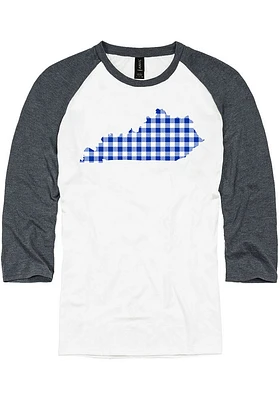 Kentucky White Buffalo Plaid State Long Sleeve Fashion T Shirt