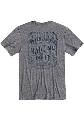 Rally Kentucky Grey Whiskey Made Me Short Sleeve Fashion T Shirt