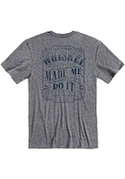 Rally Kentucky Grey Whiskey Made Me Short Sleeve Fashion T Shirt