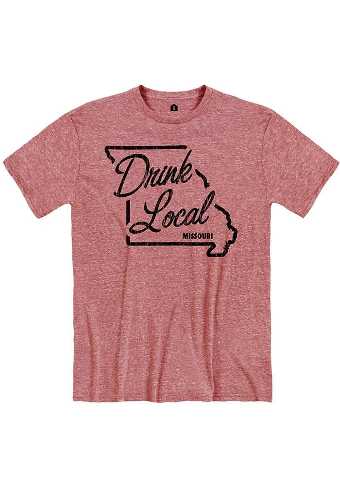 Rally Missouri Red Drink Local Short Sleeve Fashion T Shirt