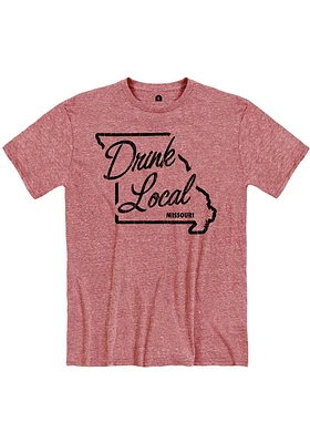 Rally Missouri Red Drink Local Short Sleeve Fashion T Shirt