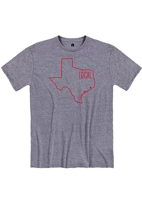 Rally Texas Navy Blue State Local Short Sleeve Fashion T Shirt
