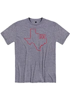 Rally Texas Navy Blue State Local Short Sleeve Fashion T Shirt
