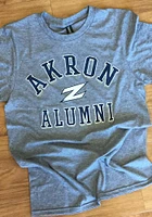 Akron Zips Grey Heathered Alumni Short Sleeve T Shirt