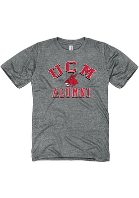 Central Missouri Mules Grey Heathered Alumni Short Sleeve T Shirt