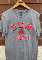 Central Missouri Mules Grey Heathered Alumni Short Sleeve T Shirt