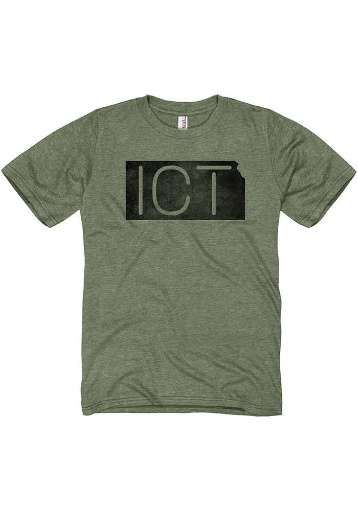 Rally Wichita Olive ICT State Short Sleeve Fashion T Shirt