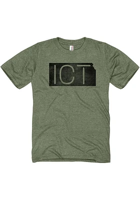 Rally Wichita Olive ICT State Short Sleeve Fashion T Shirt