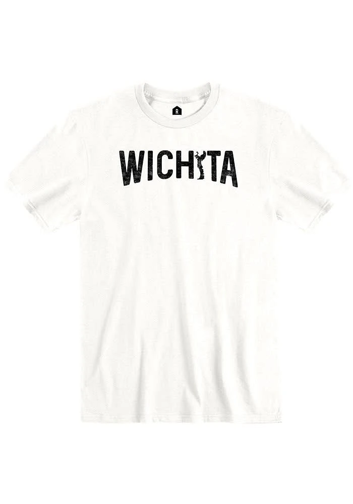 Rally Wichita White Wordmark Short Sleeve T Shirt