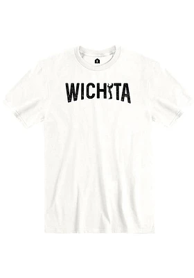 Rally Wichita White Wordmark Short Sleeve T Shirt