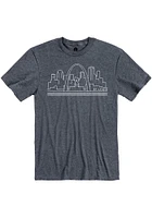 St Louis Navy Blue Skyline Short Sleeve Fashion T Shirt