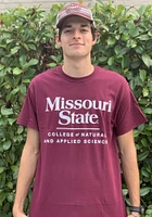 Missouri State Bears Maroon College of Natural and Applied Sciences Short Sleeve T Shirt