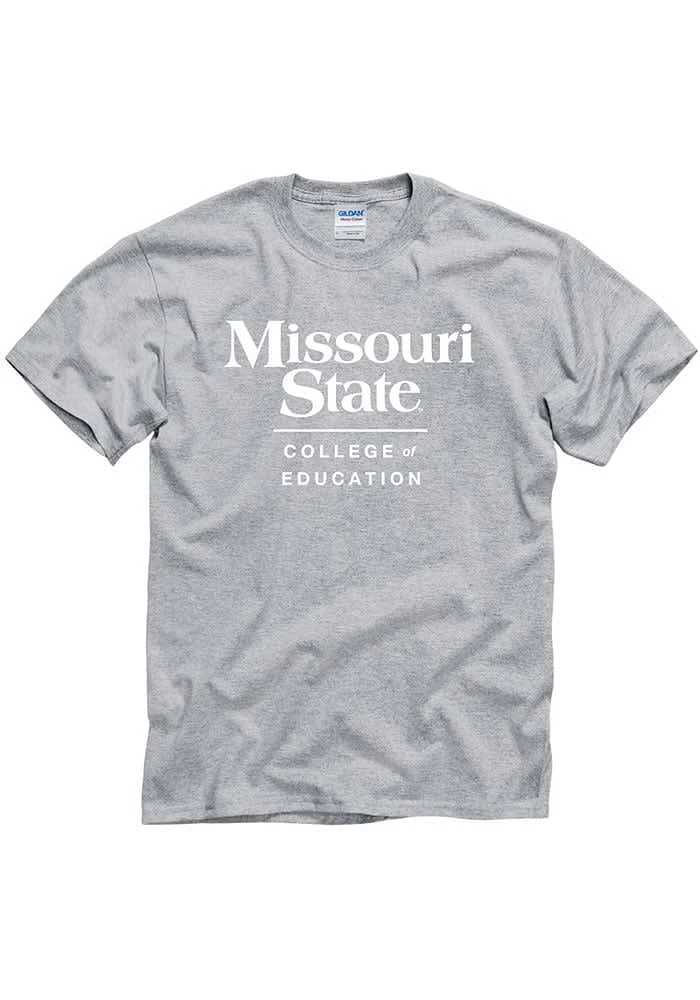 Missouri State Bears Grey College of Education Short Sleeve T Shirt