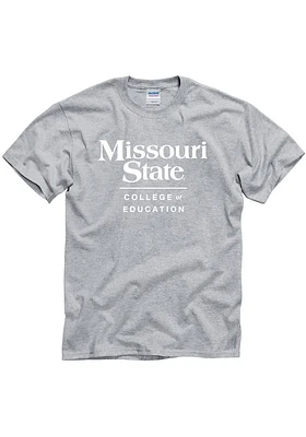 Missouri State Bears Grey College of Education Short Sleeve T Shirt