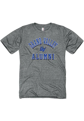 Grand Valley State Lakers Grey Heathered Alumni Short Sleeve T Shirt