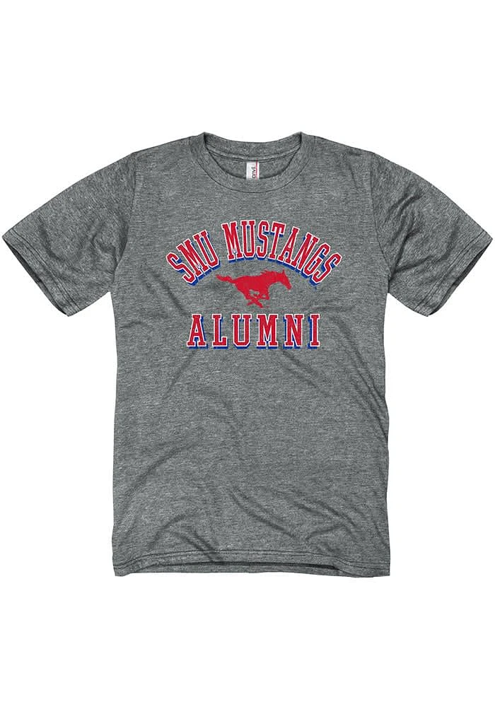 SMU Mustangs Grey Heathered Alumni Short Sleeve T Shirt