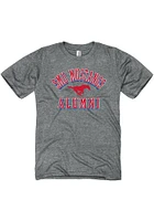 SMU Mustangs Grey Heathered Alumni Short Sleeve T Shirt