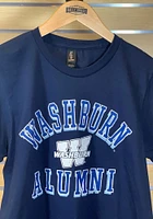 Washburn Ichabods Navy Blue Heathered Alumni Short Sleeve T Shirt