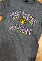 West Chester Golden Rams Grey Heathered Alumni Short Sleeve T Shirt