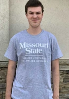 Missouri State Bears Grey College of Natural and Applied Sciences Short Sleeve T Shirt