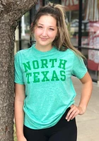 North Texas Mean Green Kelly Arch Team Name Short Sleeve T Shirt