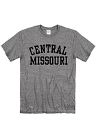 Central Missouri Mules Graphite Snow Heather Team Name Short Sleeve T Shirt