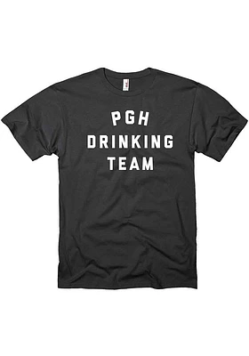 Pittsburgh Black Drinking Team Short Sleeve T Shirt