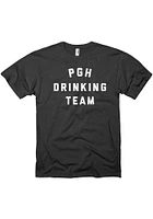 Pittsburgh Black Drinking Team Short Sleeve T Shirt