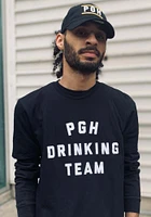Pittsburgh Black Drinking Team Short Sleeve T Shirt