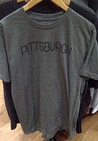 Pittsburgh Olive Disconnected Short Sleeve Fashion T Shirt