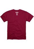 Temple Owls Cardinal Made Short Sleeve T Shirt
