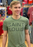 St Louis Olive Disconnected Short Sleeve Fashion T Shirt