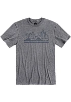 Detroit Graphite Skyline Short Sleeve Fashion T Shirt