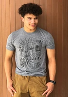Rally Kansas City Graphite Cityscape Short Sleeve Fashion T Shirt