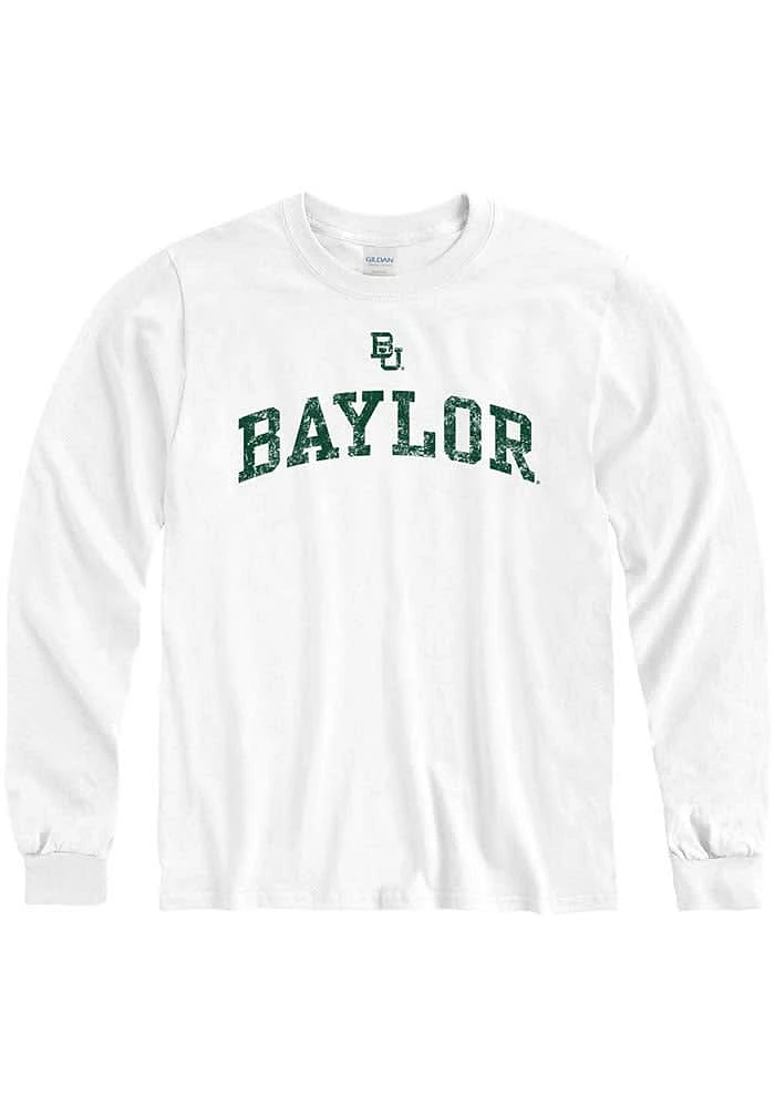 Baylor Bears White Arch Long Sleeve T Shirt