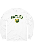 Baylor Bears White Arch Mascot Long Sleeve T Shirt
