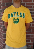 Baylor Bears Gold Arch Mascot Short Sleeve T Shirt
