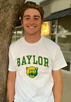 Baylor Bears White Arch Mascot Short Sleeve T Shirt