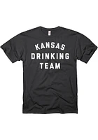 Rally Kansas Black Drinking Team Short Sleeve T Shirt